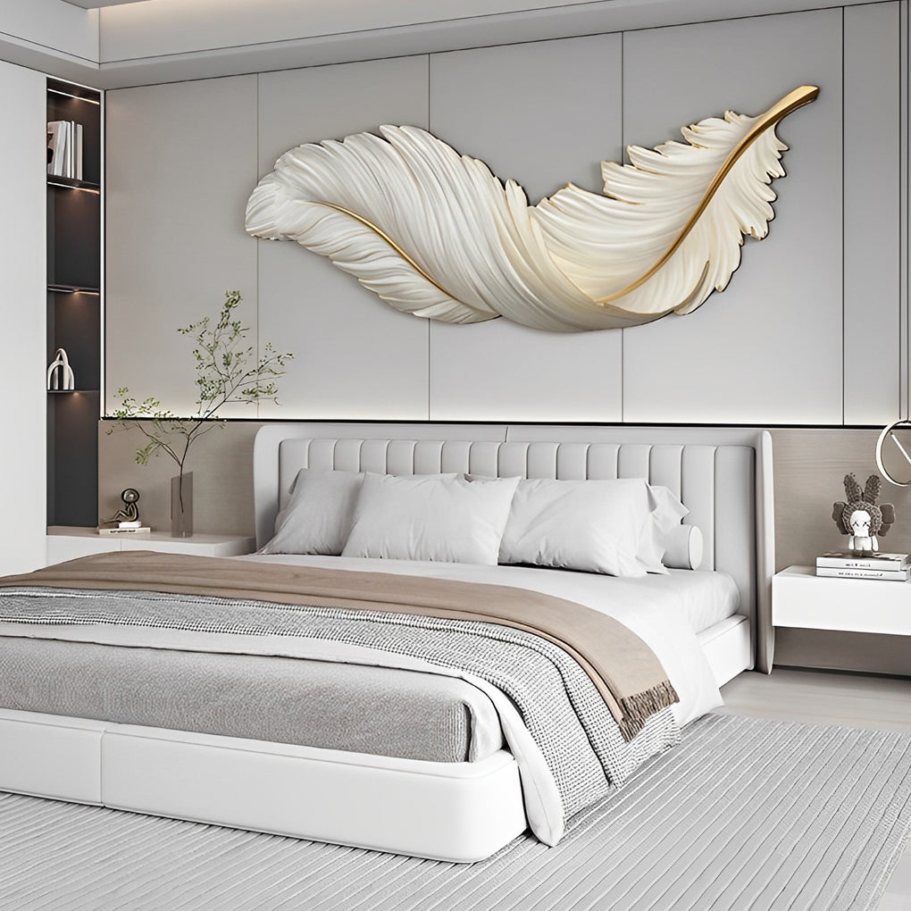 Feather Wall Lamp - Modern Luxury LED Art Deco Wall Light with Creative Design