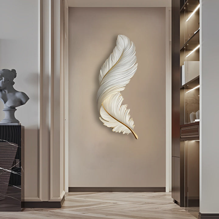 Feather Wall Lamp - Modern Luxury LED Art Deco Wall Light with Creative Design