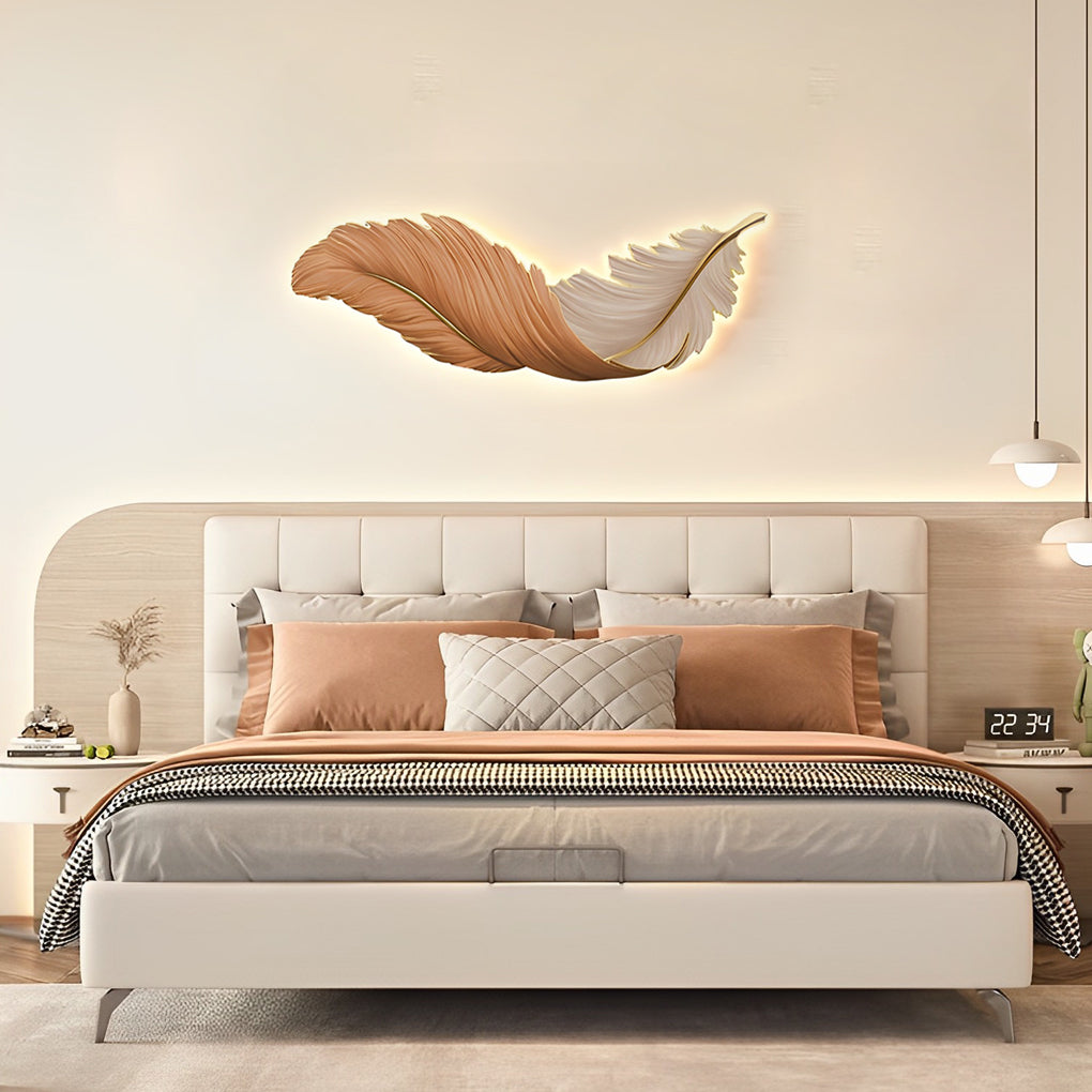 Feather Wall Lamp - Modern Luxury LED Art Deco Wall Light with Creative Design