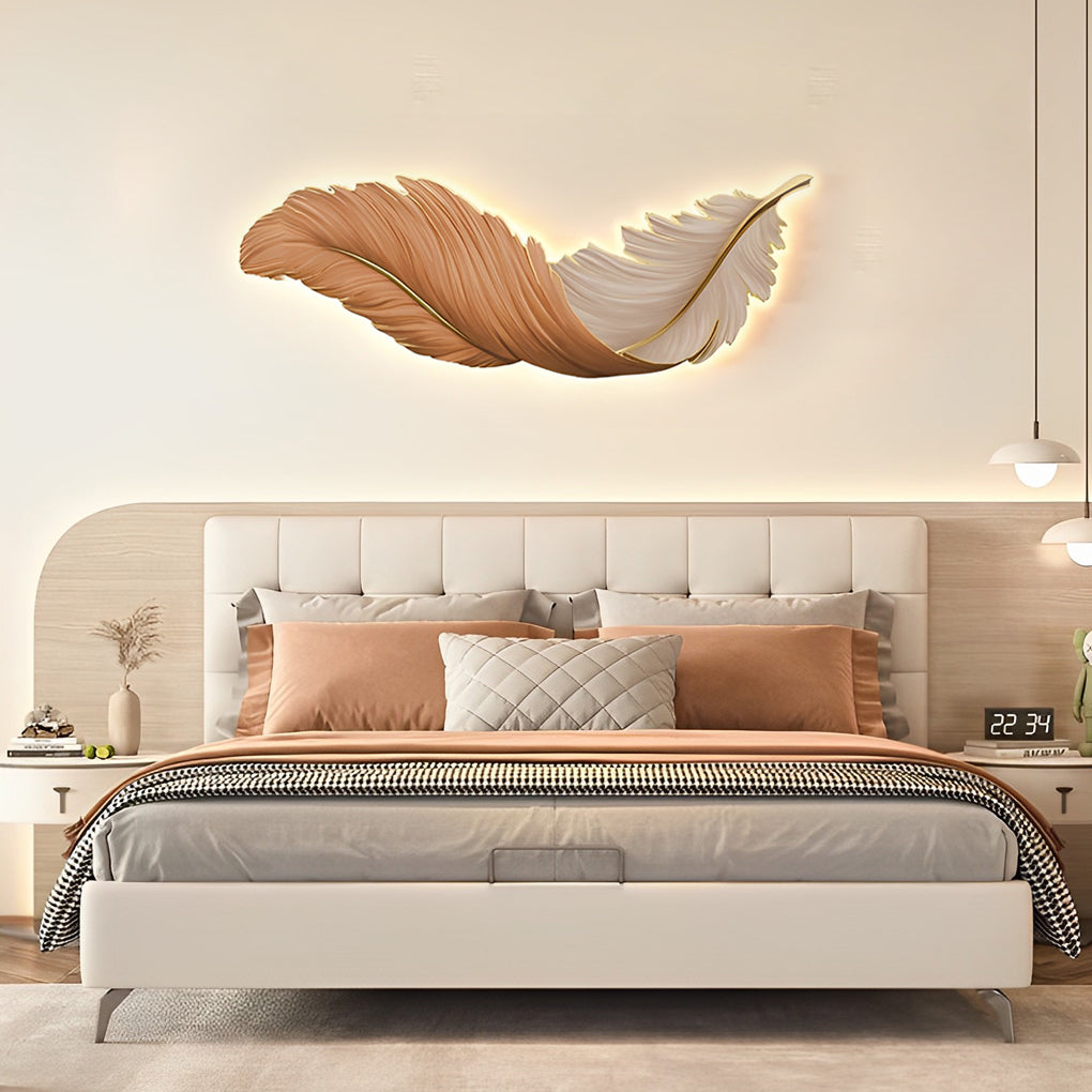 Feather Wall Lamp - Modern Luxury LED Art Deco Wall Light with Creative Design