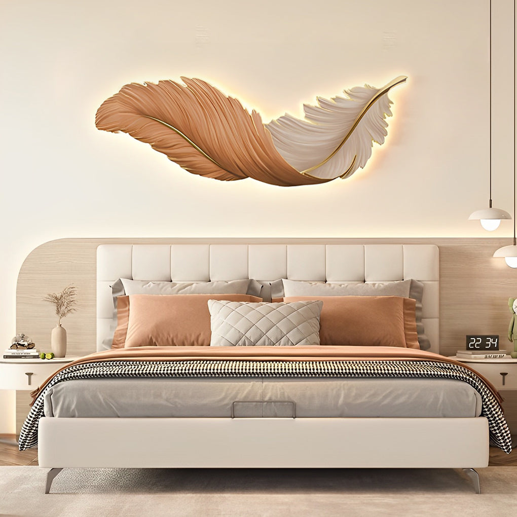 Feather Wall Lamp - Modern Luxury LED Art Deco Wall Light with Creative Design