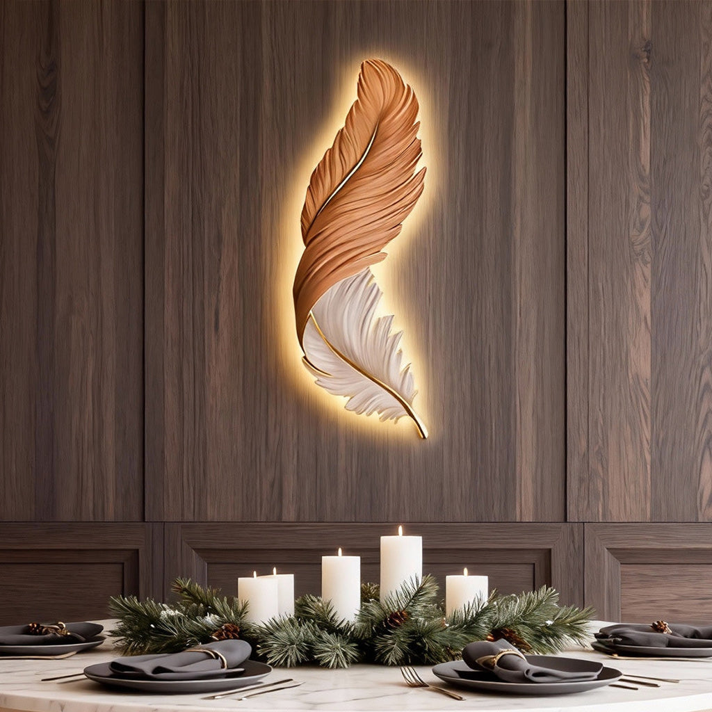 Feather Wall Lamp - Modern Luxury LED Art Deco Wall Light with Creative Design