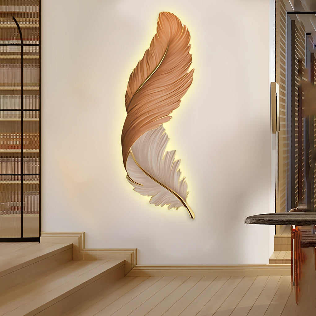 Feather Wall Lamp - Modern Luxury LED Art Deco Wall Light with Creative Design