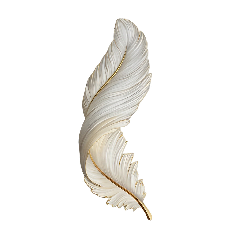Feather Wall Lamp - Modern Luxury LED Art Deco Wall Light with Creative Design