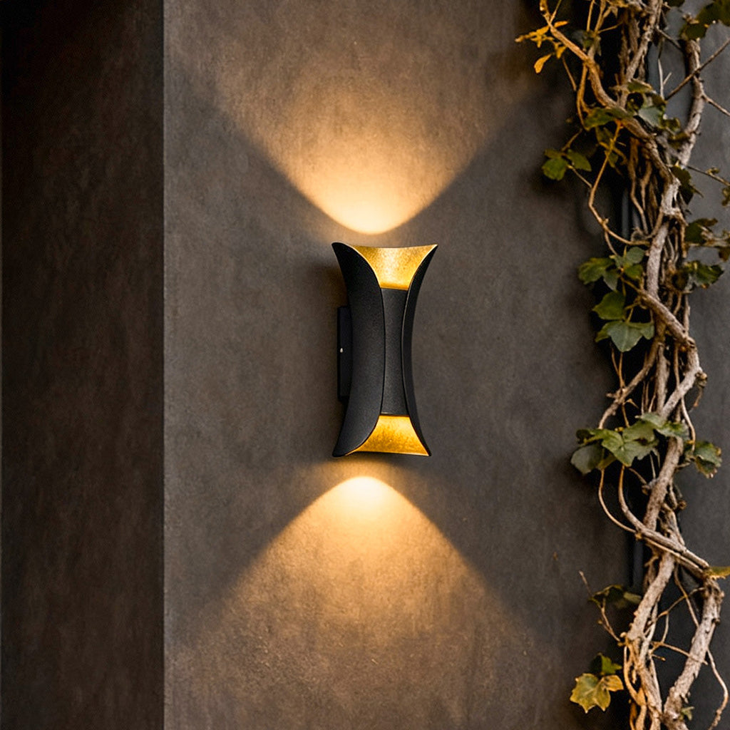 Up Down Lighting Wall Lights Modern Curved LED Waterproof Light