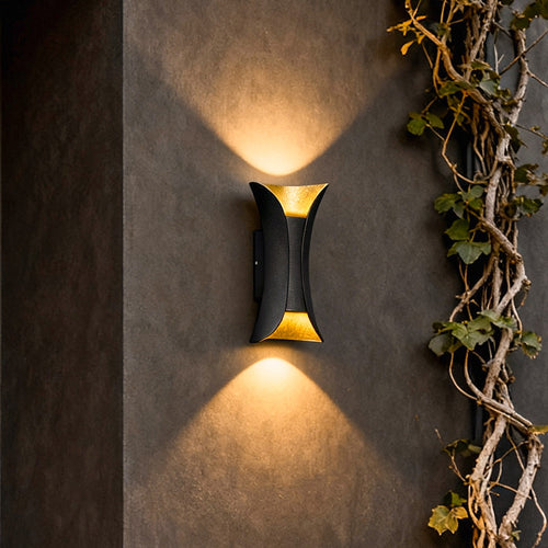 Up Down Lighting Wall Lights Modern Curved LED Waterproof Light